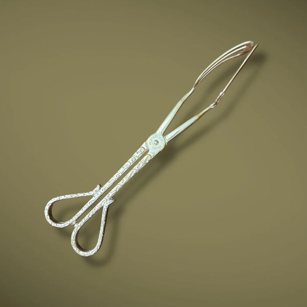 Vintage International Silver Company Silverplated Serving Tongs NIB
